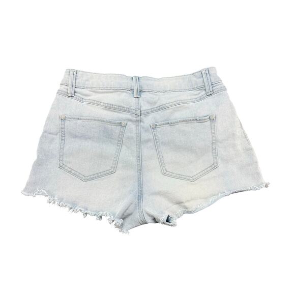 Rewash Distressed Button Fly Super High Rise Cut-Off Jeans Shorts Womens Size 5 - Picture 2 of 5